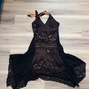 Black lace dress